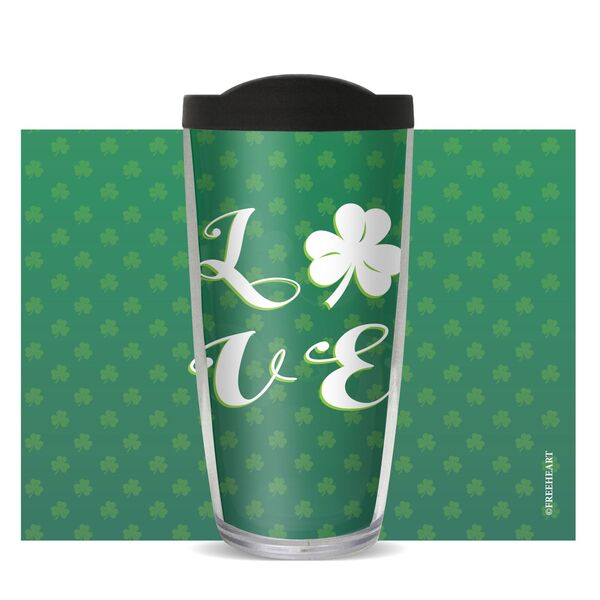 28oz Sport Tumbler - Love Shamrock w/ Gray Lid ST-11313