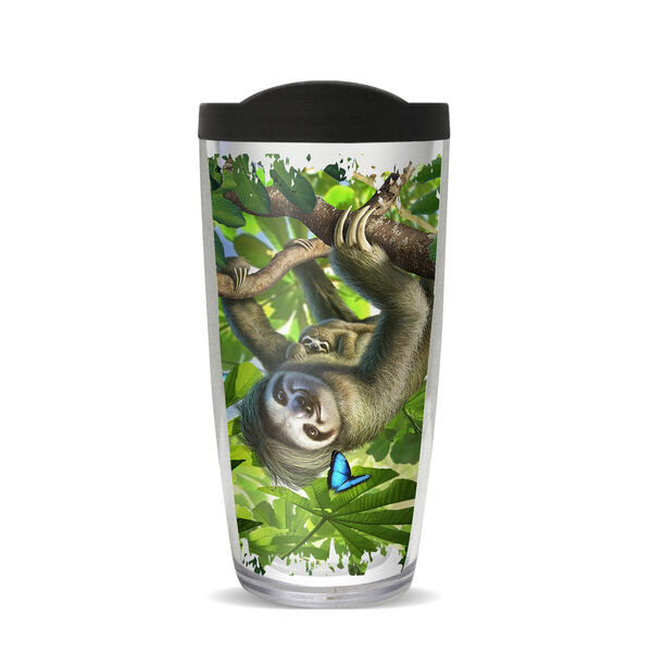 18oz Handle Mug - Sloth - Rush Hour w/ Black Lid 06-11371