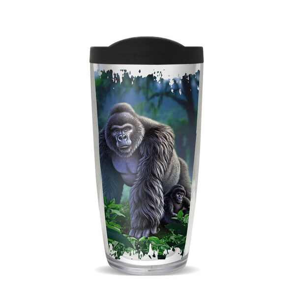 18oz Handle Mug - Gorilla - Guardian w/ Black Lid 06-11372