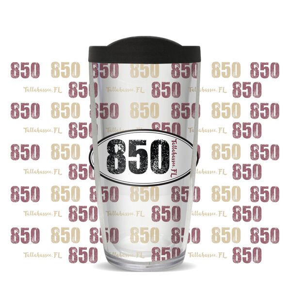 24oz Flareside Tumbler - 850 - Tallahassee, FL (Garnet & Gold) w/ Black Lid 24F-11423