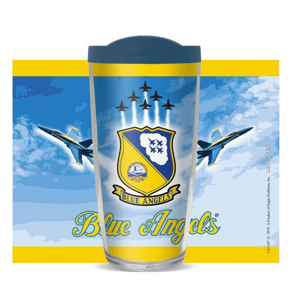 16oz Tumbler - Blue Angels w/ Navy Lid 02-11472