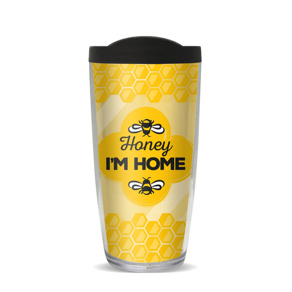 16oz Tumbler - Honey I'm Home w/ Black Lid 02-11518