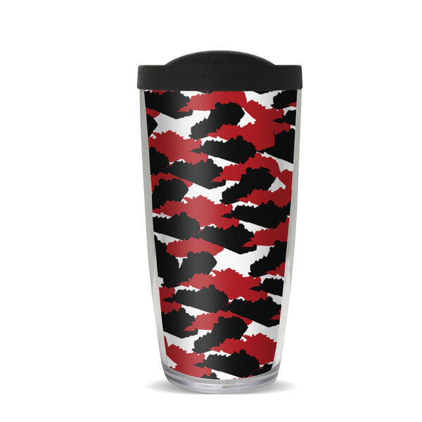 22oz Tumbler - The Louisville Kentucky Camo Colors w/ Black Lid 08-11539