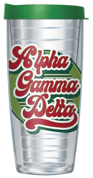 24oz Flareside Tumbler - Alpha Gamma Delta w/ Black Lid 24F-11543