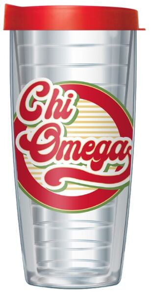 28oz Sport Tumbler - Chi Omega w/ Gray Lid ST-11549