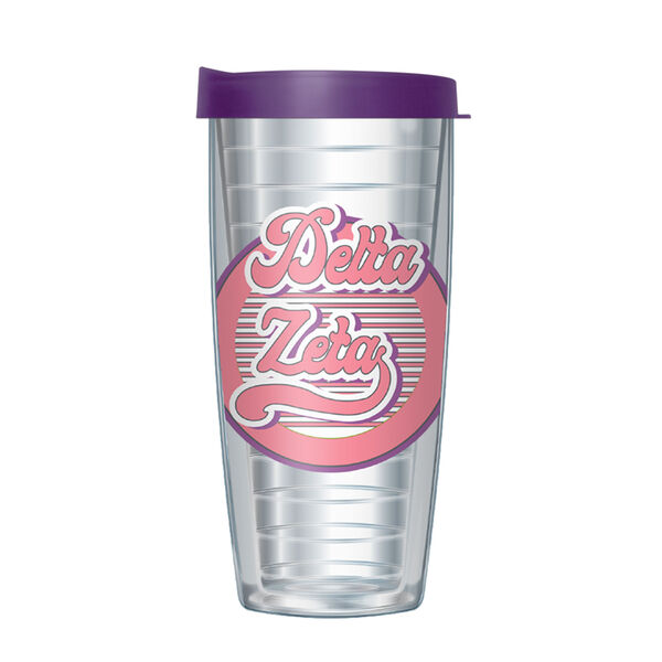 16oz Short Tumbler - Delta Zeta without lid 01-11553