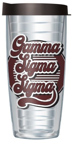 24oz Flareside Tumbler - Gamma Sigma Sigma w/ Black Lid 24F-11555