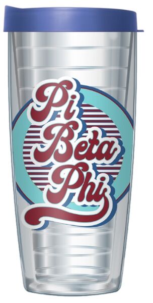 28oz Sport Tumbler - Pi Beta Phi w/ Gray Lid ST-11561