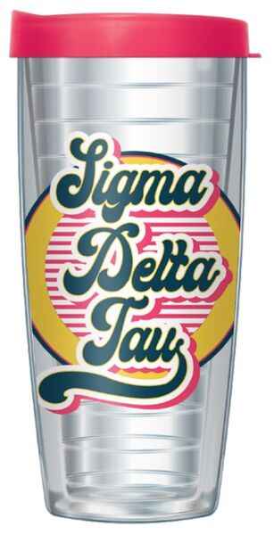 24oz Flareside Tumbler - Sigma Delta Tau w/ Black Lid 24F-11562