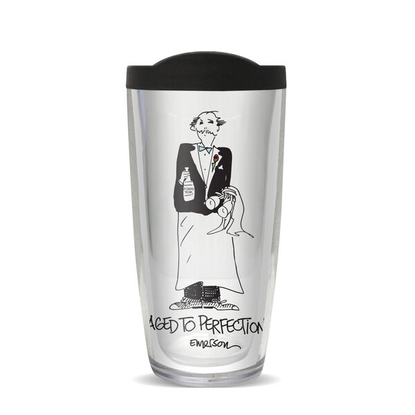 16oz Tumbler - Aged to Perfection w/ Black Lid 02-11570