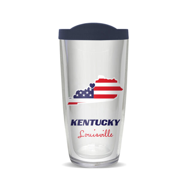 18oz Handle Mug - Louisville, Kentucky w/ Blue Lid 06-11574