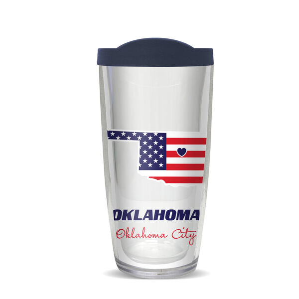 22oz Tumbler - Oklahoma City, Oklahoma w/ Navy Lid 08-11575