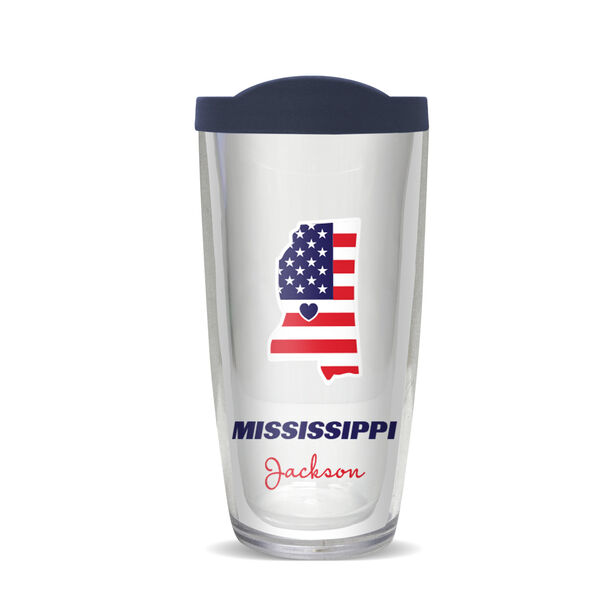 16oz Short Tumbler - Jackson, Mississippi without lid 01-11576