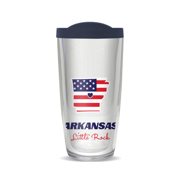 24oz Flareside Tumbler - Little Rock, Arkansas w/ Blue Lid 24F-11581