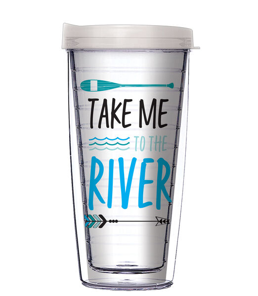 28oz Sport Tumbler - Take Me to the River w/ Gray Lid ST-11640