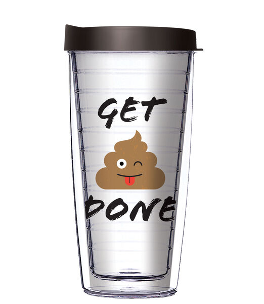 28oz Mega Tumbler - Get Emoji Done w/ Black Lid H2-11647