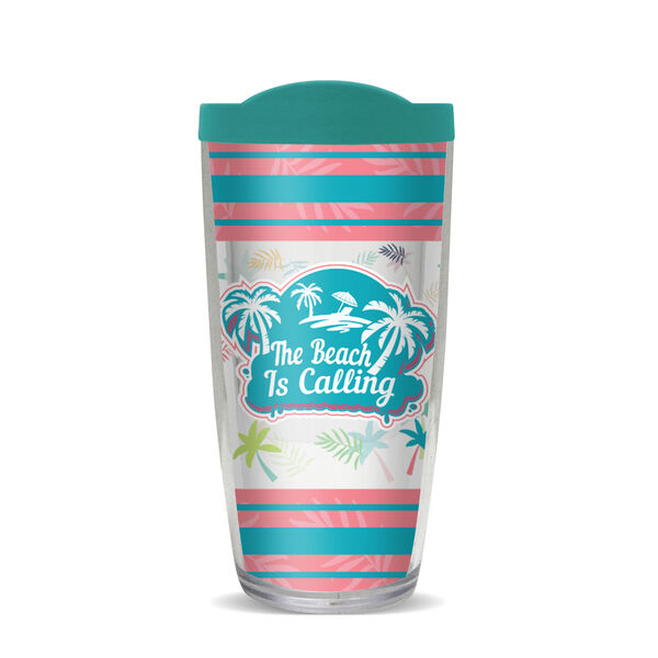 24oz Flareside Tumbler - The Beach Is Calling Stripes w/ Black Lid 24F-11719