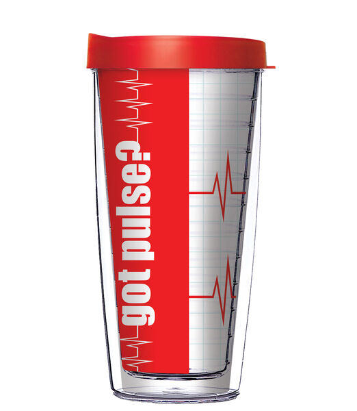 16oz Short Tumbler - Got Pulse? without lid 01-11749