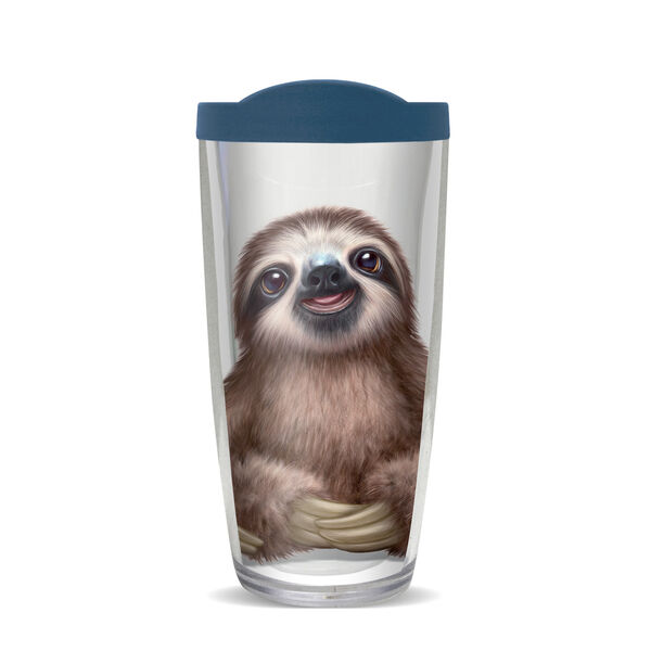 24oz Flareside Tumbler - Sloth Animal Club w/ Blue Lid 24F-11766