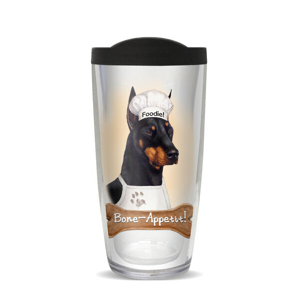 24oz Flareside Tumbler - Doberman w/ Black Lid 24F-11814