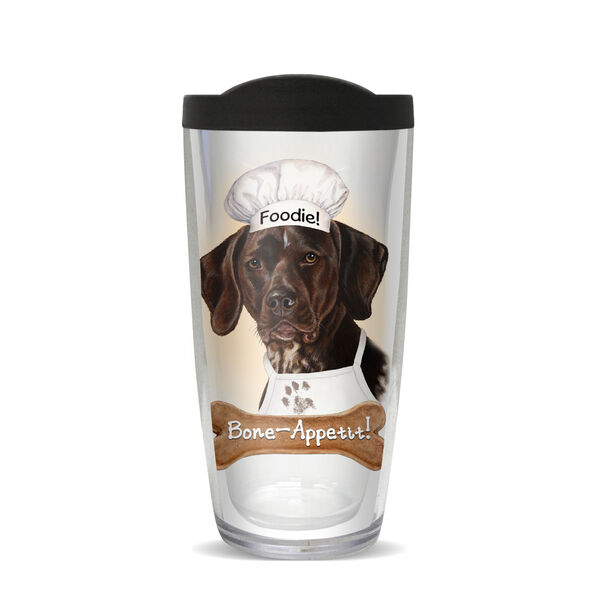 18oz Handle Mug - German Shorthaird Pointer w/ Black Lid 06-11817