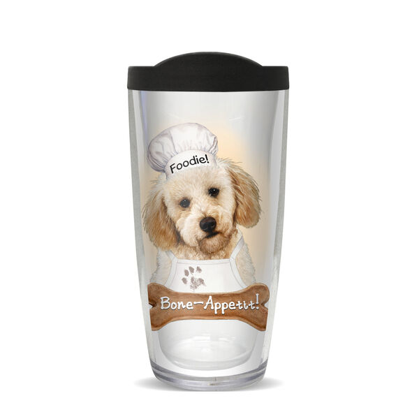 16oz Tumbler - Labradoodle w/ Black Lid 02-11823