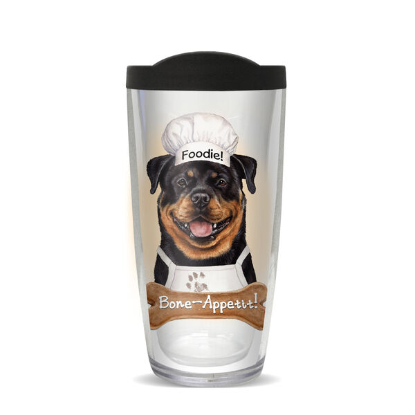 28oz Sport Tumbler - Rottweiler Chef w/ Gray Lid ST-11835