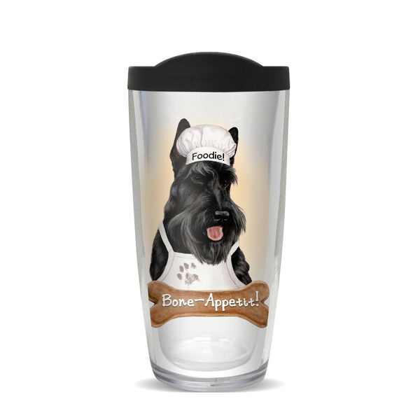 16oz Tumbler - Scottish Terrier w/ Black Lid 02-11839