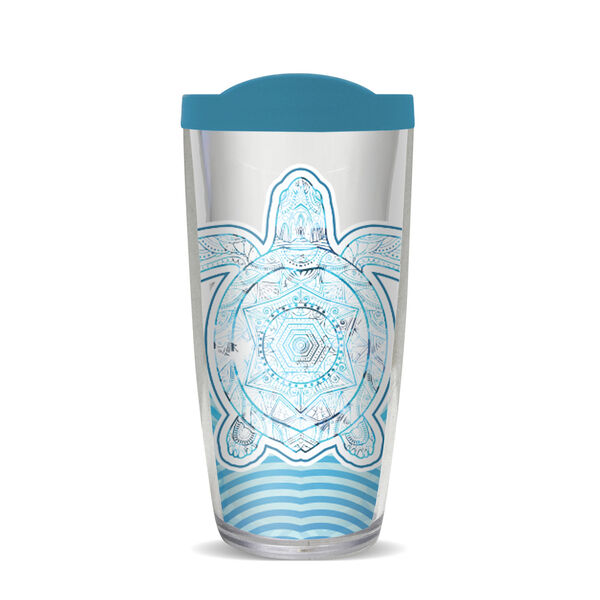 28oz Sport Tumbler - Fancy Sea Turtles w/ Gray Lid ST-11880