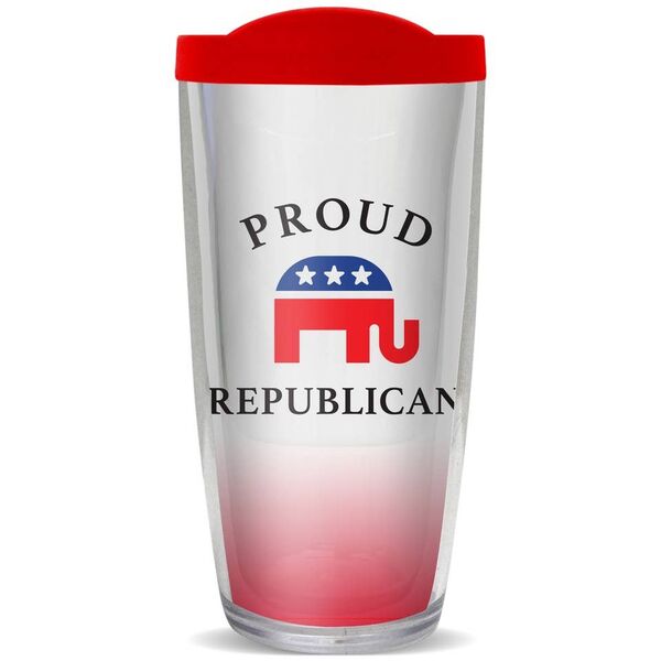 28oz Mega Tumbler - Proud Republican w/ Red Lid H2-11896