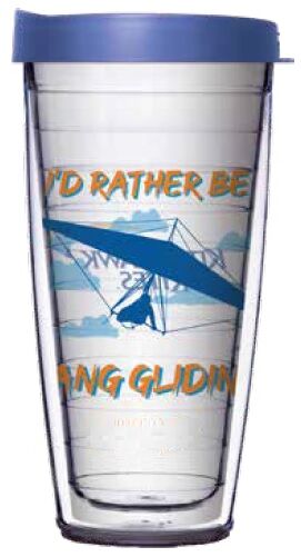 28oz Sport Tumbler - I'd Rather Be Hang Gliding w/ Gray Lid ST-11926