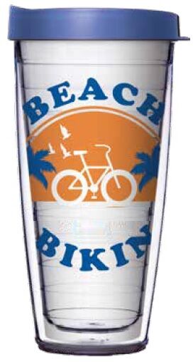 24oz Flareside Tumbler - Beach Bikini w/ Blue Lid 24F-11929