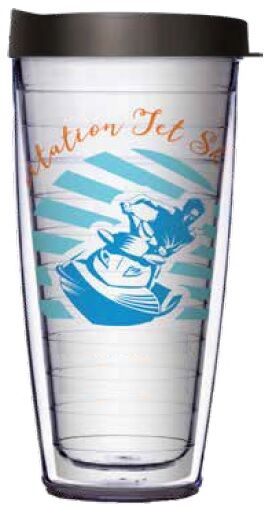 22oz Tumbler - World Imitation Jet Ski Champion w/ Black Lid 08-11936