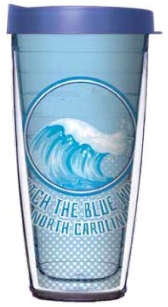 28oz Sport Tumbler - Catch the Blue Wave w/ Gray Lid ST-11937