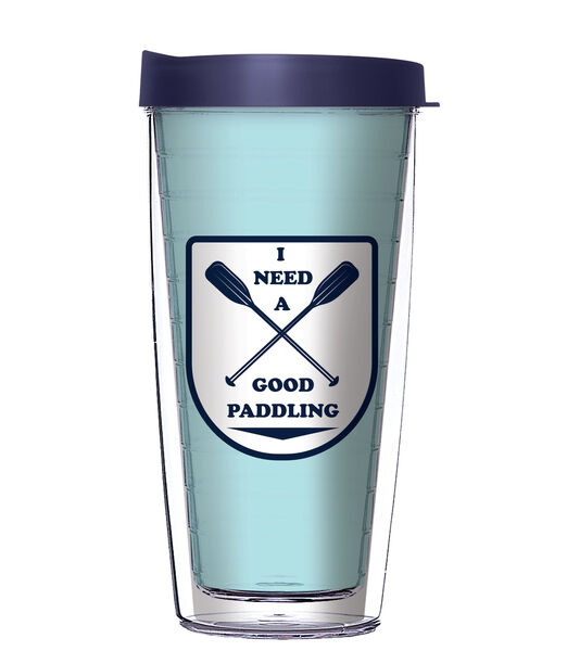 28oz Mega Tumbler - I Need a Good Paddling w/ Navy Lid H2-11950