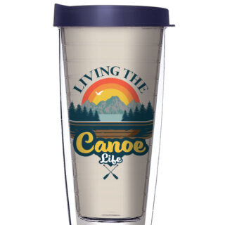 22oz Tumbler - Livin' the Canoe Life w/ Navy Lid 08-11956