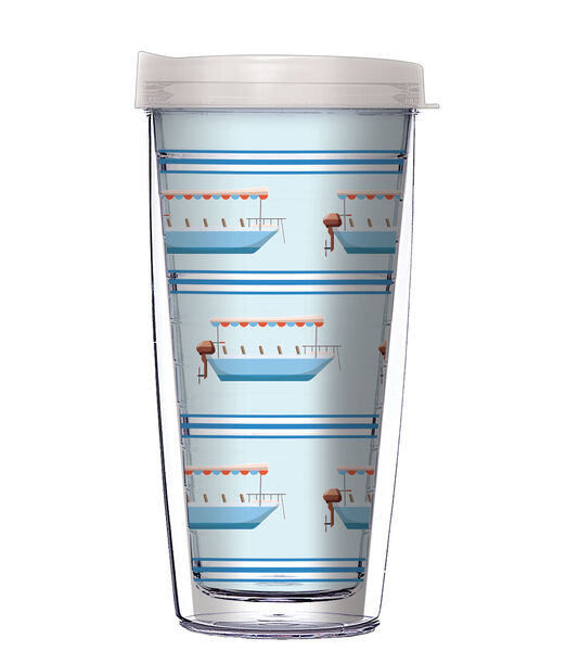 28oz Sport Tumbler - Pontoon Life w/ Gray Lid ST-11963