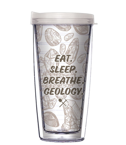 16oz Tumbler - Rocks Make Me Happy w/ Black Lid 02-11974