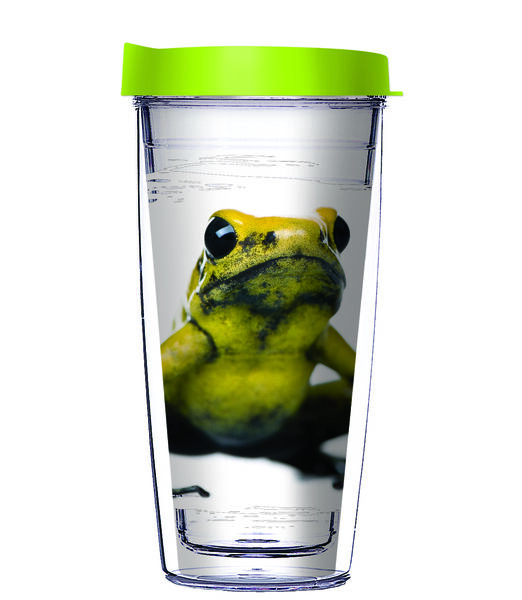 28oz Mega Tumbler - Dart Frogs w/ Lime Green Lid H2-11995-Dart-Frogs