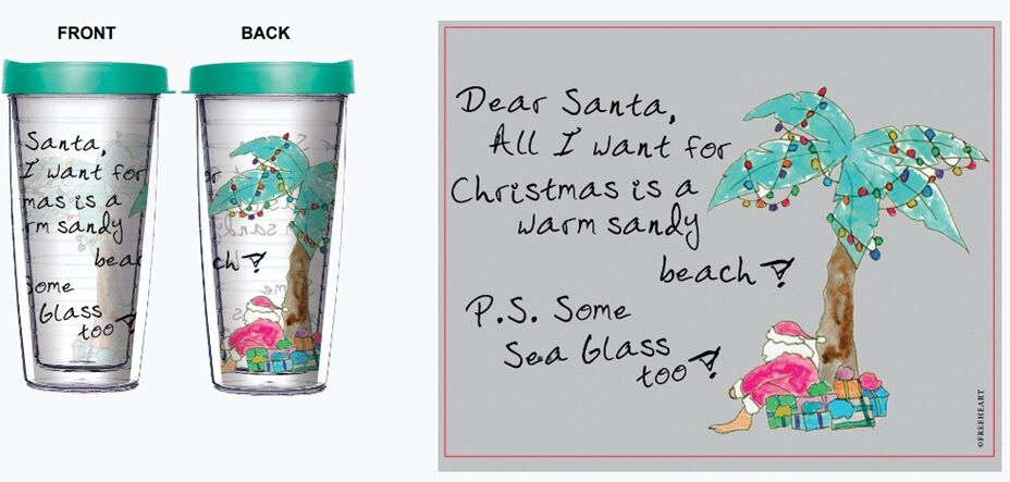 28oz Sport Tumbler - Dear Santa w/ Gray Lid ST-12006