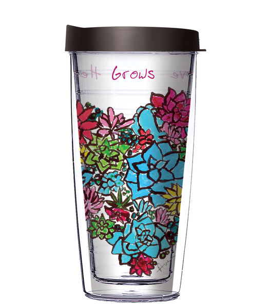 28oz Sport Tumbler - Love Grows Here Avery's w/ Gray Lid ST-12014