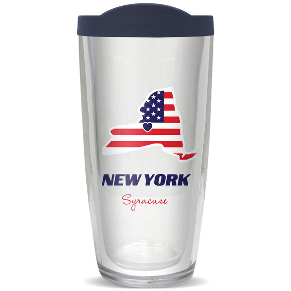 28oz Mega Tumbler - Syracuse, New York w/ Navy Lid H2-12058