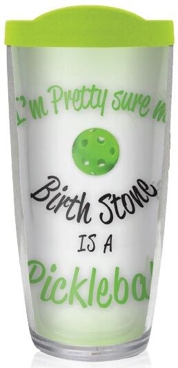 24oz Flareside Tumbler - Pickleball Birthstone w/ Black Lid 24F-12085