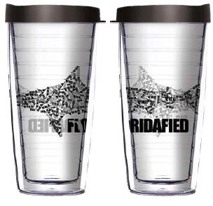 16oz Short Tumbler - Floridafied Camo Shark State of Mind without lid 01-12108