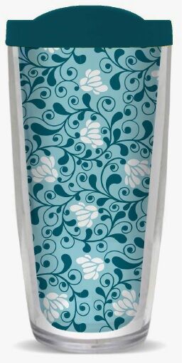 28oz Mega Tumbler - Bella Salaam w/ Teal Lid H2-12178