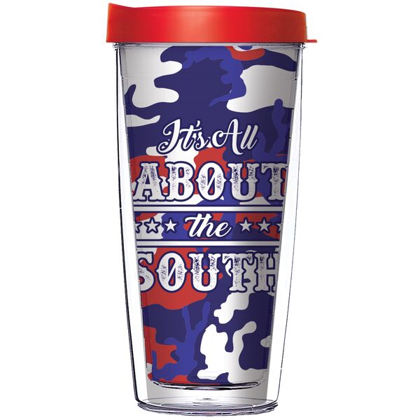 28oz Sport Tumbler - It's All About the South w/ Gray Lid ST-12252