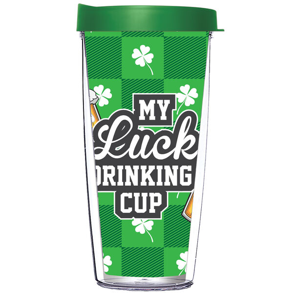 22oz Tumbler - My Lucky Drinking Cup w/ Emerald Green Lid 08-12253