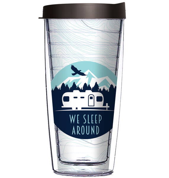 22oz Tumbler - We Sleep Around w/ Navy Lid 08-12330