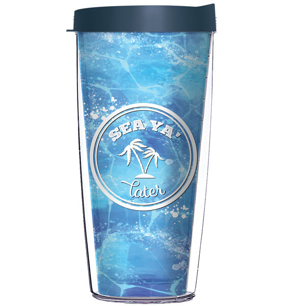 16oz Tumbler - See Ya Later w/ Blue Lid 02-12372