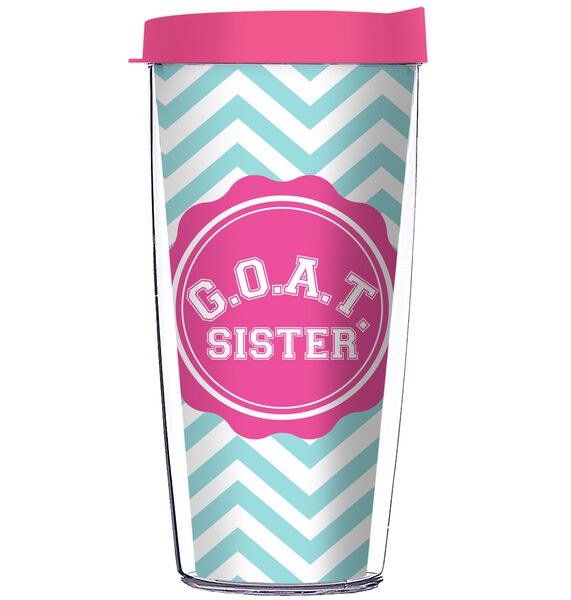 18oz Handle Mug - GOAT Sister Chevron w/ Black Lid 06-12387